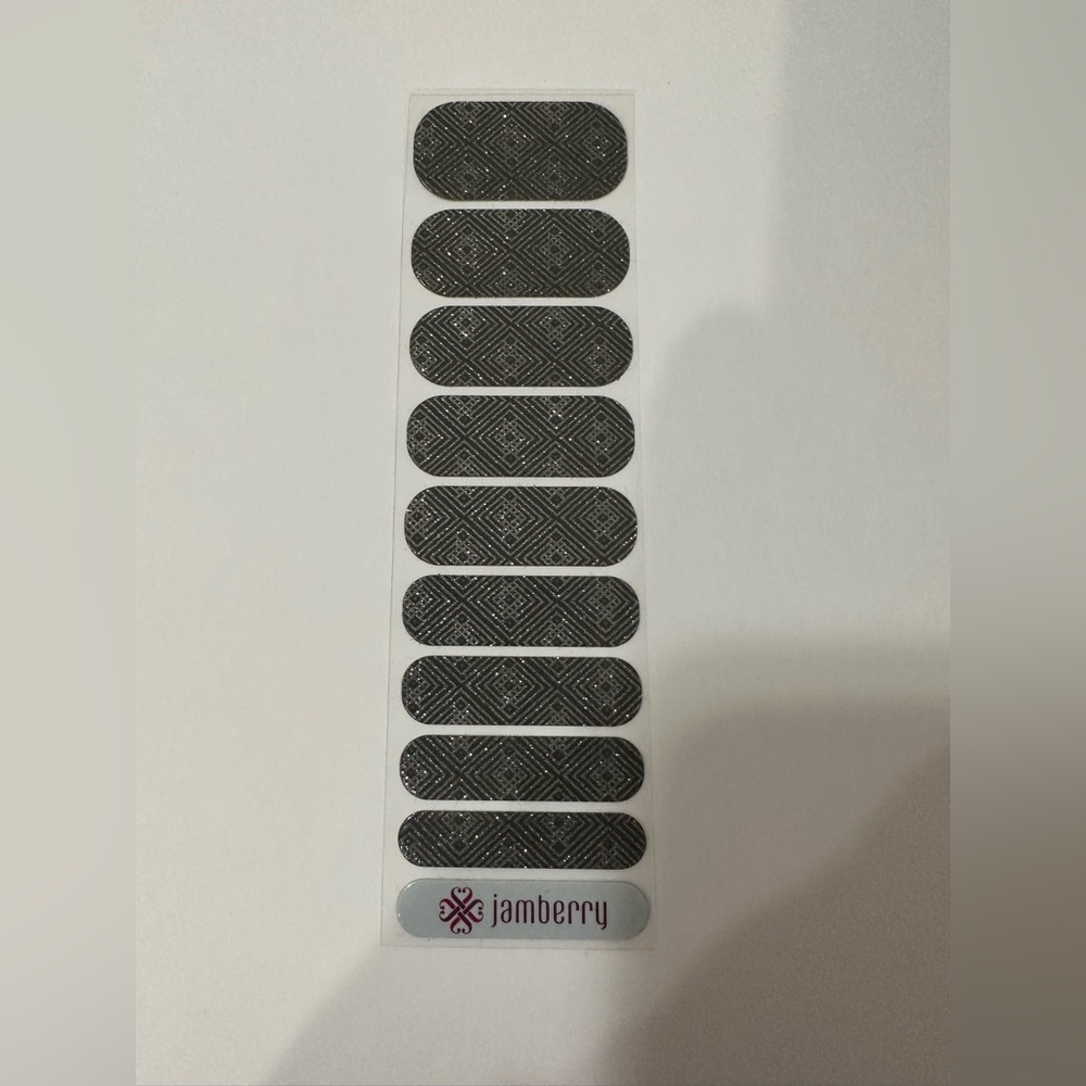 Jamberry Nail Wraps: Black, silver, green